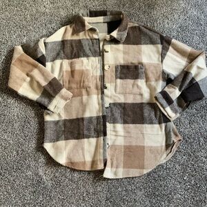 Shacket plaid